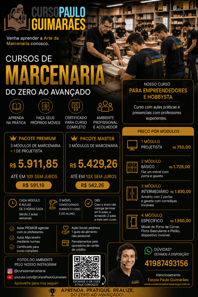 Curso de Marcenaria Paulo Guimarães